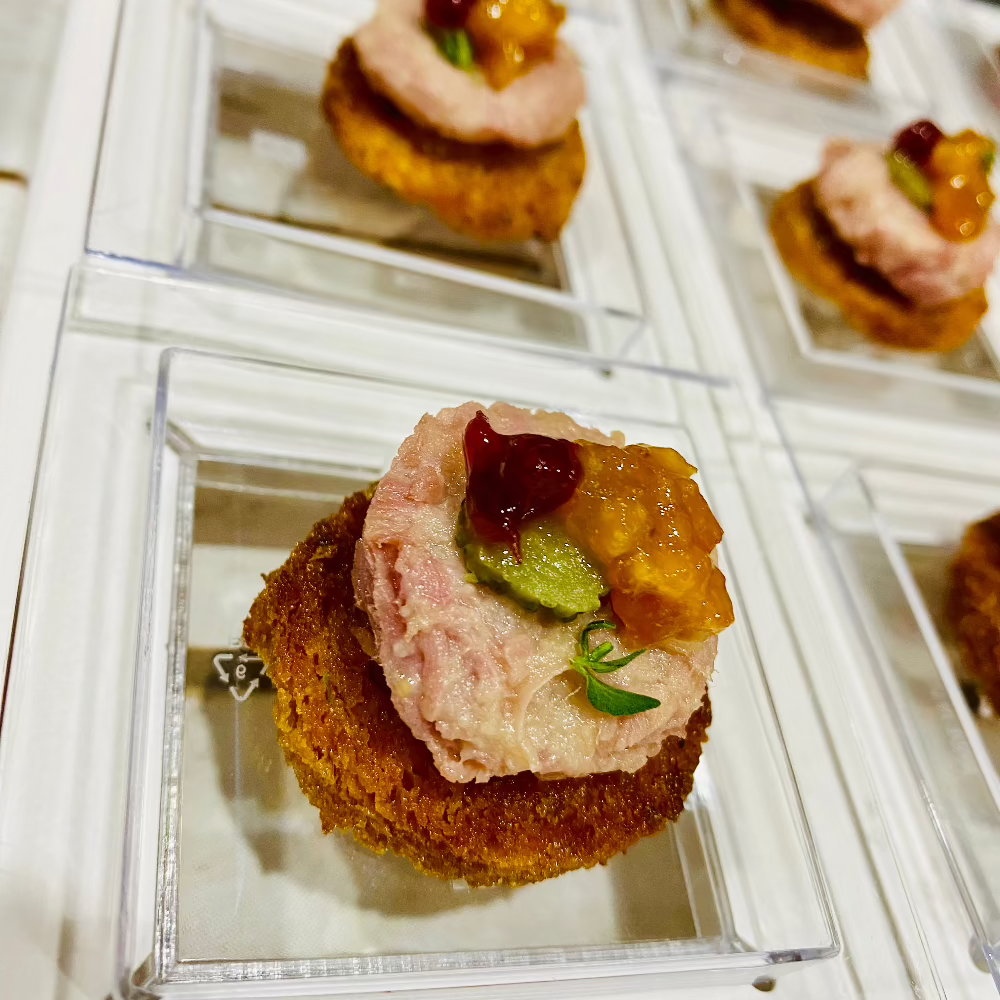 Duck Rillettes with Caramelised Onion & Orange Marmalade (1 Dozen)