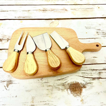 Mini Cheese Board with Cheese Tool Set