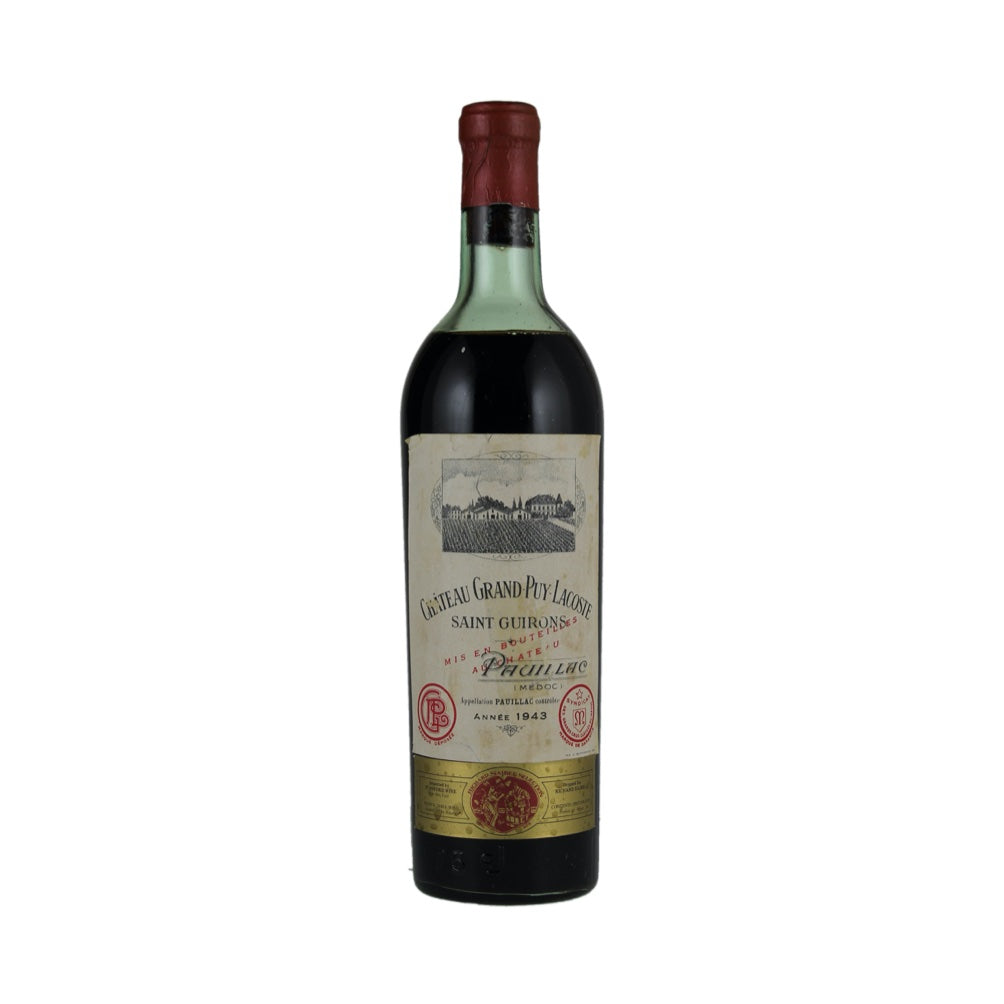 1943 Chateau Grand Puy Lacoste, France, 750 ml (Ullage: Low)