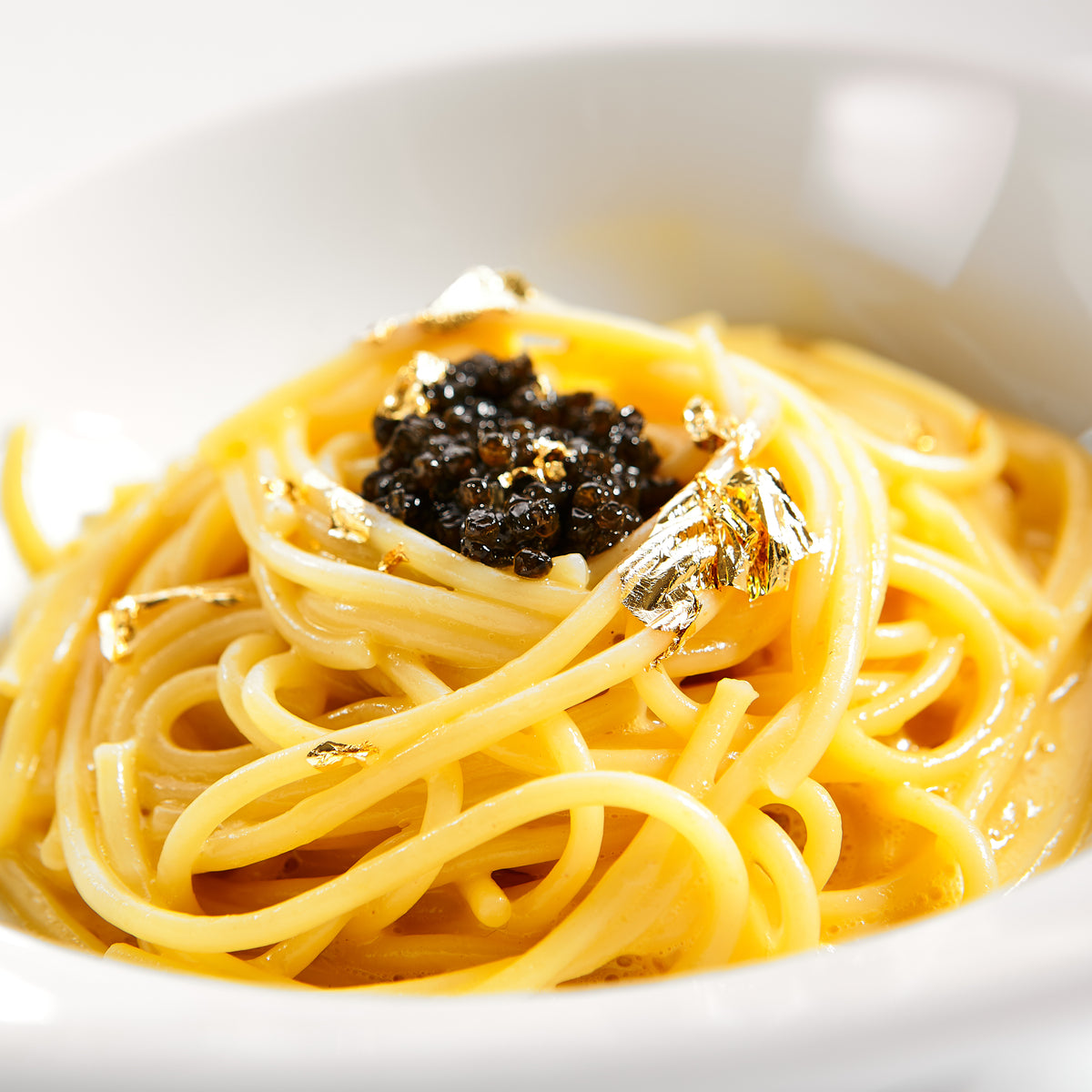 Canapé - Chilled Angel Hair Pasta with Avruga Caviar