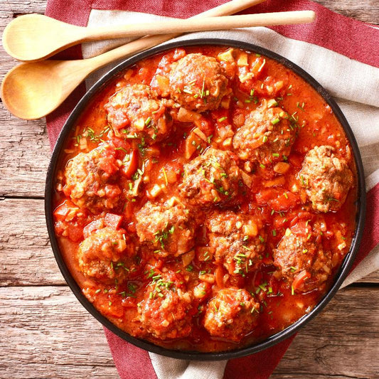 Beef Meatballs with Tomato Sauce (1kg)