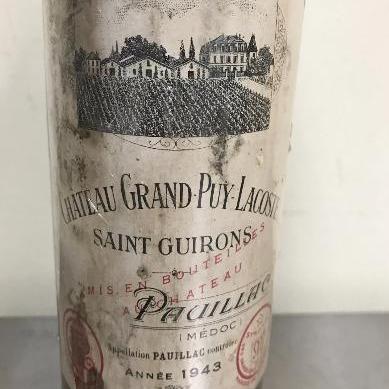 1943 Chateau Grand Puy Lacoste, France (Ullage: Low)