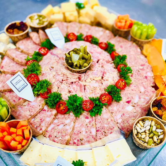 Mega Platter: Cheese & Charcuterie, Incl Brie, Pork Rillette (2kg)