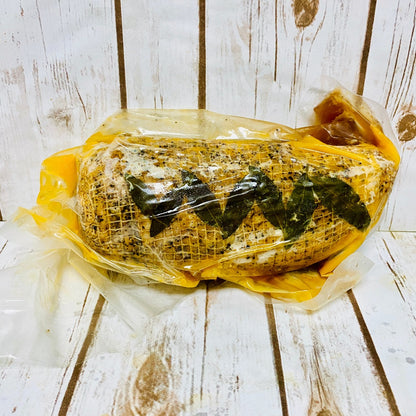 Rolled Turkey Supreme with Stuffing, Roasted Garnish & Jus (1.2Kg)