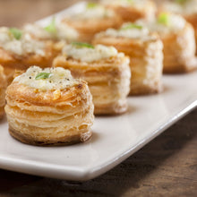 Load image into Gallery viewer, Canapés - Vol-Au-Vent with Salmon Rillette and French Salmon Roe
